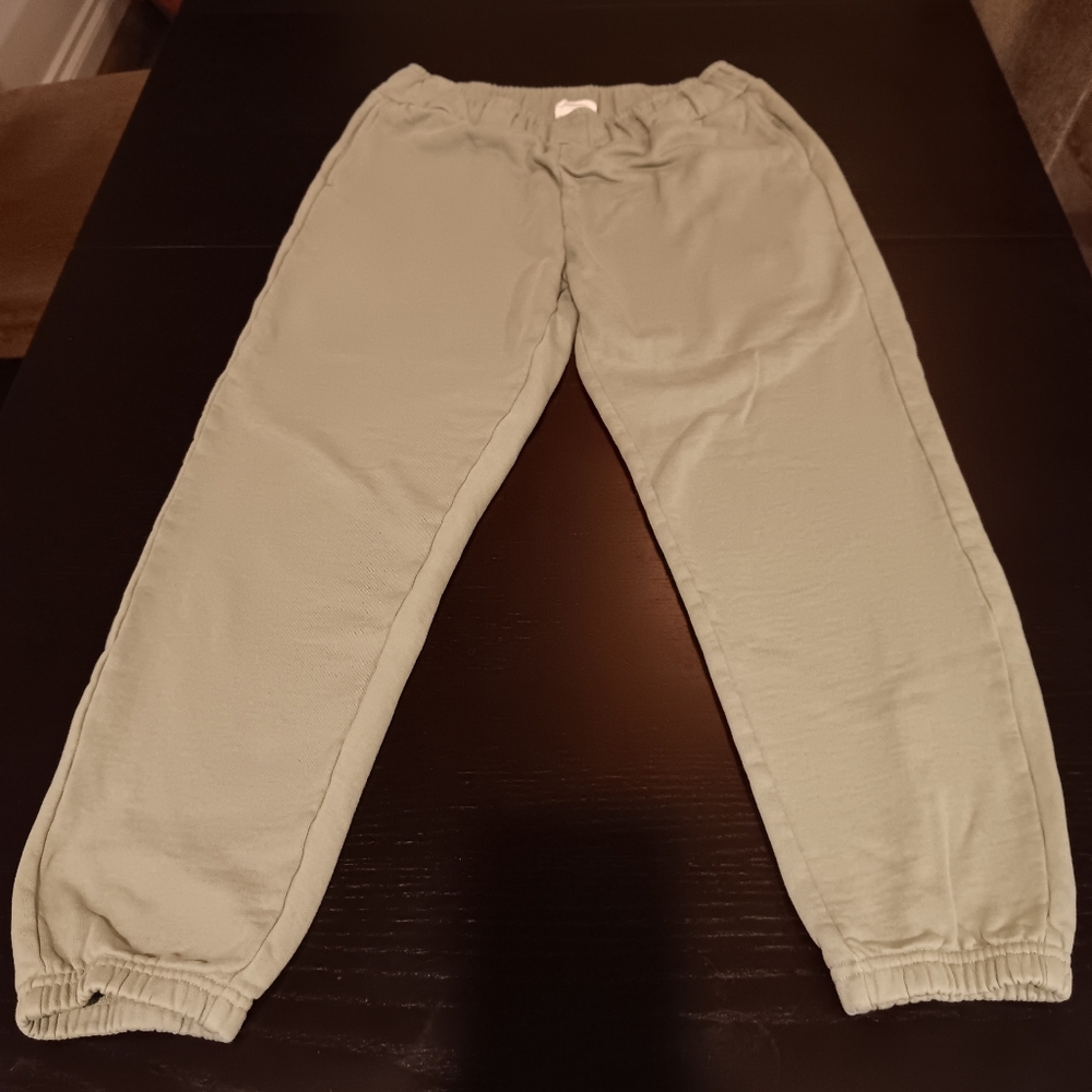 Pact 100% Organic Cotton Green Track Pants Relaxed Fit Joggers